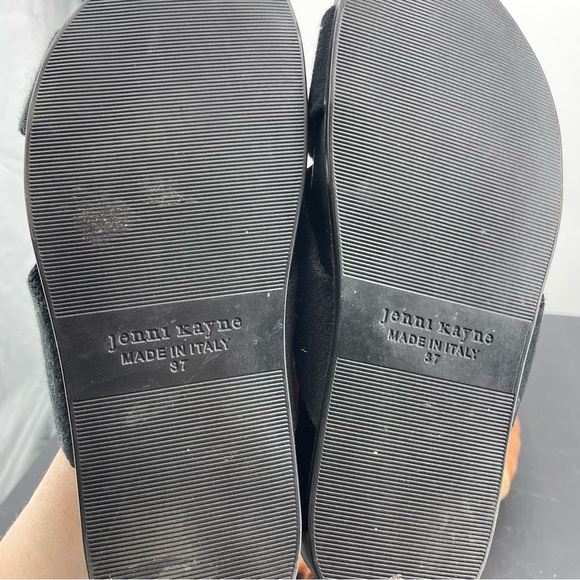Jenni Kayne black crossover slide sandals size 37 US 7 - Picture 7 of 9